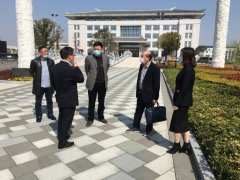 湖州市民政局副局长沈建军来美高梅集团4688am调研生态葬